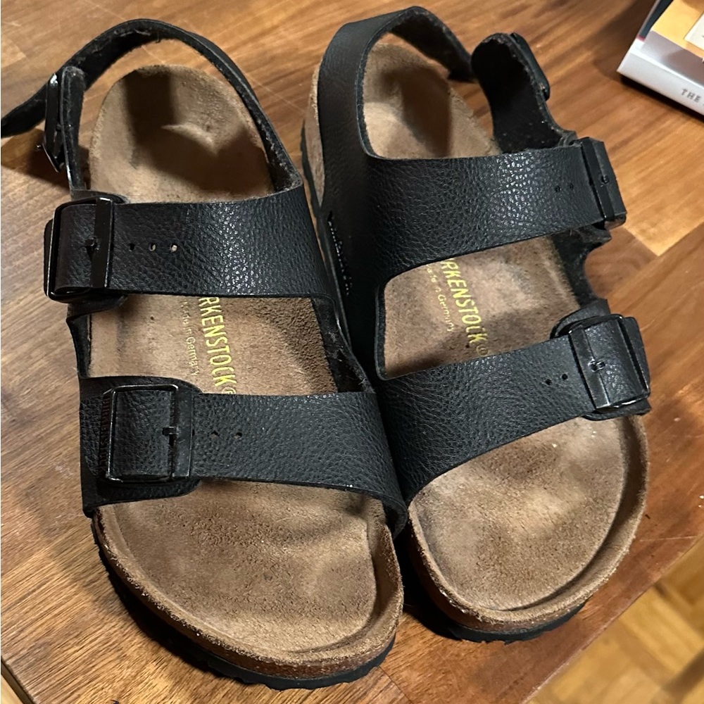 Black Birkenstock Milano, only worn once!